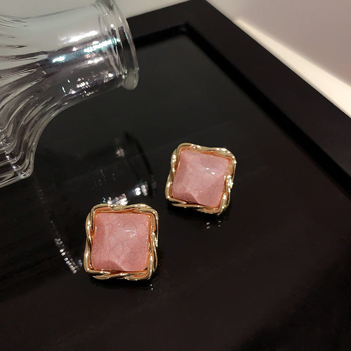 Wholesale acrylic box candy colored Earrings JDC-ES-BY061 Earrings 宝钰 pink Wholesale Jewelry JoyasDeChina Joyas De China