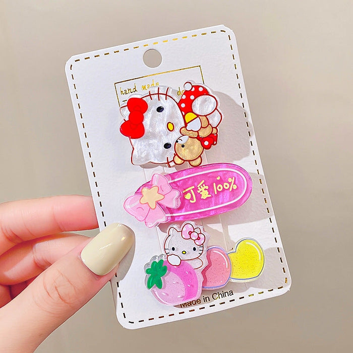 Wholesale Acrylic Cartoon Kids Hair Clip Set (F)JDC-HC-GSHX101 Hair Clips 恒曦 5#set Wholesale Jewelry JoyasDeChina Joyas De China