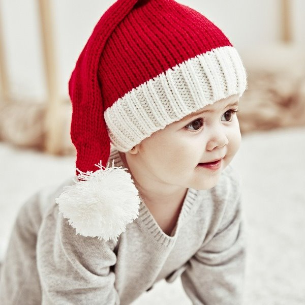Wholesale acrylic Christmas children's red hat JDC-FH-XB-007 FashionHat 小贝 Wholesale Jewelry JoyasDeChina Joyas De China