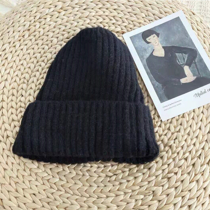 Wholesale acrylic color knitted hat JDC-FH-NLS011 Fashionhat 倪罗诗 black 54-58cm Wholesale Jewelry JoyasDeChina Joyas De China
