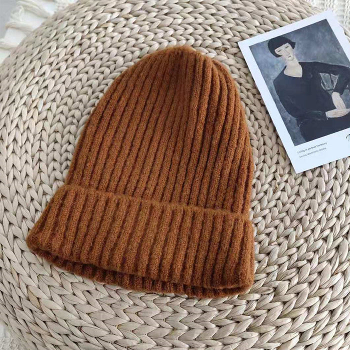Wholesale acrylic color knitted hat JDC-FH-NLS011 Fashionhat 倪罗诗 brown 54-58cm Wholesale Jewelry JoyasDeChina Joyas De China