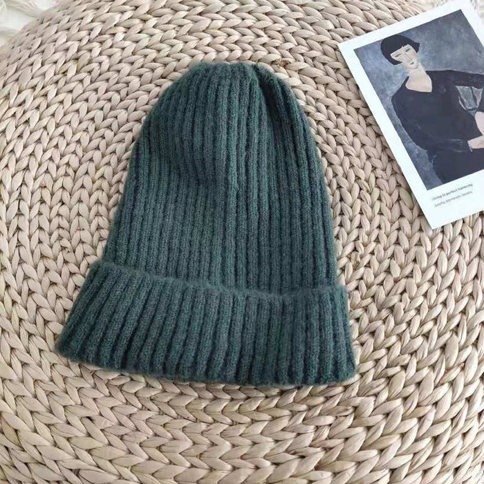 Wholesale acrylic color knitted hat JDC-FH-NLS011 Fashionhat 倪罗诗 dark green 54-58cm Wholesale Jewelry JoyasDeChina Joyas De China