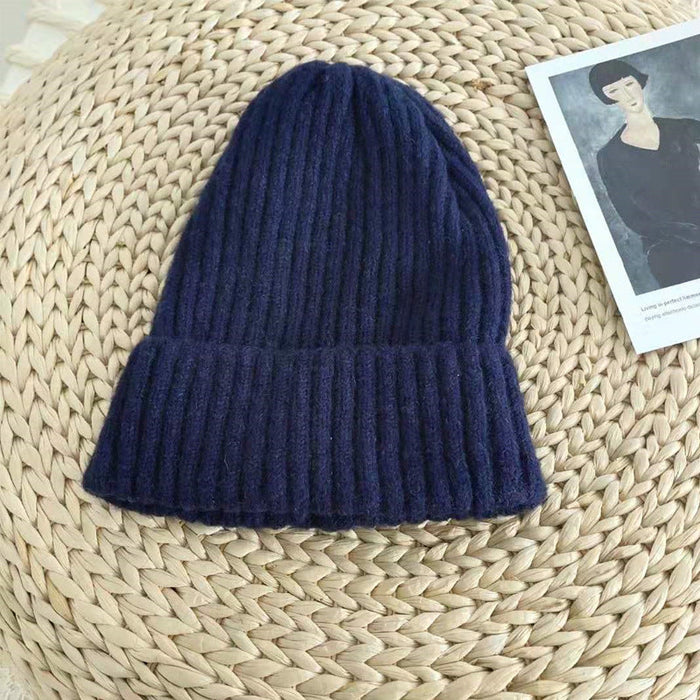 Wholesale acrylic color knitted hat JDC-FH-NLS011 Fashionhat 倪罗诗 navy 54-58cm Wholesale Jewelry JoyasDeChina Joyas De China