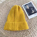 Wholesale acrylic color knitted hat JDC-FH-NLS011 Fashionhat 倪罗诗 yellow 54-58cm Wholesale Jewelry JoyasDeChina Joyas De China