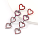 Wholesale Acrylic Diamond Heart Shaped Alloy Earrings JDC-ES-JL086 Earrings JoyasDeChina Wholesale Jewelry JoyasDeChina Joyas De China