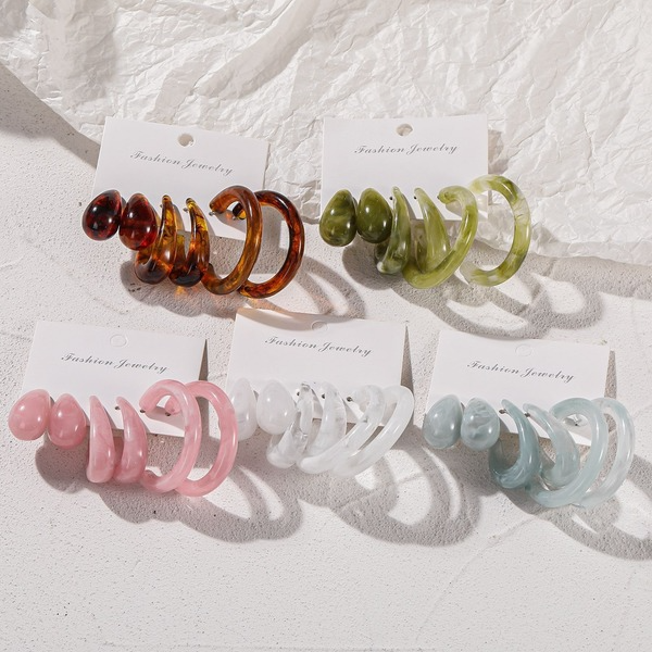 Wholesale Acrylic Earrings Set JDC-ES-F563 Earrings JoyasDeChina Wholesale Jewelry JoyasDeChina Joyas De China