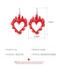Bulk Jewelry Wholesale acrylic flame Earrings JDC-ES-D534 Wholesale factory from China YIWU China