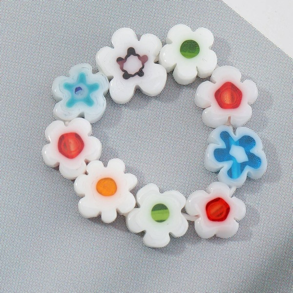 Wholesale acrylic floret ring JDC-RS-E267 Rings JoyasDeChina Wholesale Jewelry JoyasDeChina Joyas De China