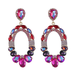 Wholesale acrylic glass diamond alloy earrings JDC-ES-JL042 Earrings JoyasDeChina Wholesale Jewelry JoyasDeChina Joyas De China