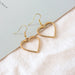 Wholesale Acrylic Heart Shaped Earrings JDC-ES-XC336 Earrings 夏晨 gold Wholesale Jewelry JoyasDeChina Joyas De China