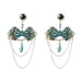 Wholesale Acrylic imitation pearl bow earrings women JDC-ES-JL714 Earrings 氿乐 Wholesale Jewelry JoyasDeChina Joyas De China