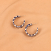 Wholesale acrylic lattice C-shaped Earrings JDC-ES-GSLSY004 Earrings JoyasDeChina Wholesale Jewelry JoyasDeChina Joyas De China