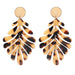 Wholesale acrylic leaf earrings JDC-ES-ZhanY017 Earrings 展言 White Wholesale Jewelry JoyasDeChina Joyas De China