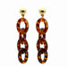 Wholesale acrylic leopard Earrings JDC-ES-E010 Earrings 奈珠 Leopard Print Wholesale Jewelry JoyasDeChina Joyas De China