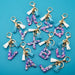 Wholesale acrylic letter color tassel keychains JDC-KC-WAN008 Keychains 沃安 Wholesale Jewelry JoyasDeChina Joyas De China