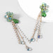 Wholesale Acrylic resin flower tassel earrings women JDC-ES-JL721 Earrings 氿乐 green Wholesale Jewelry JoyasDeChina Joyas De China