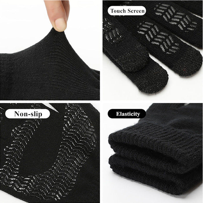 Wholesale Acrylic Spandex Knitted Touch Screen Men's Gloves JDC-GS-FanP005 Gloves 梵普 Wholesale Jewelry JoyasDeChina Joyas De China