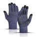 Wholesale Acrylic Spandex Knitted Touch Screen Men's Gloves JDC-GS-FanP005 Gloves 梵普 blue one size Wholesale Jewelry JoyasDeChina Joyas De China