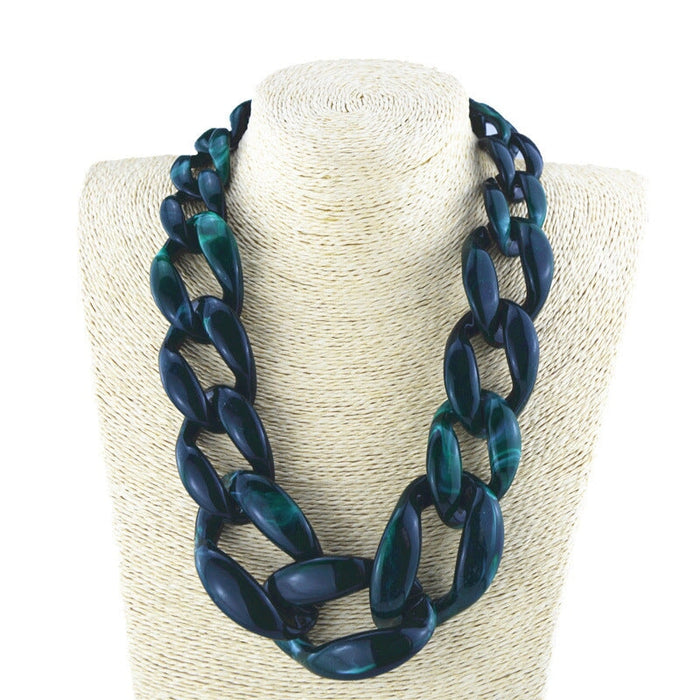 Wholesale acrylic Super Large Necklace JDC-NE-XC235 Necklaces 夏晨 2 Wholesale Jewelry JoyasDeChina Joyas De China