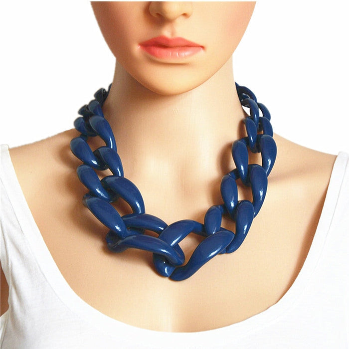 Wholesale acrylic super necklace JDC-NE-XC233 Necklaces 夏晨 Wholesale Jewelry JoyasDeChina Joyas De China