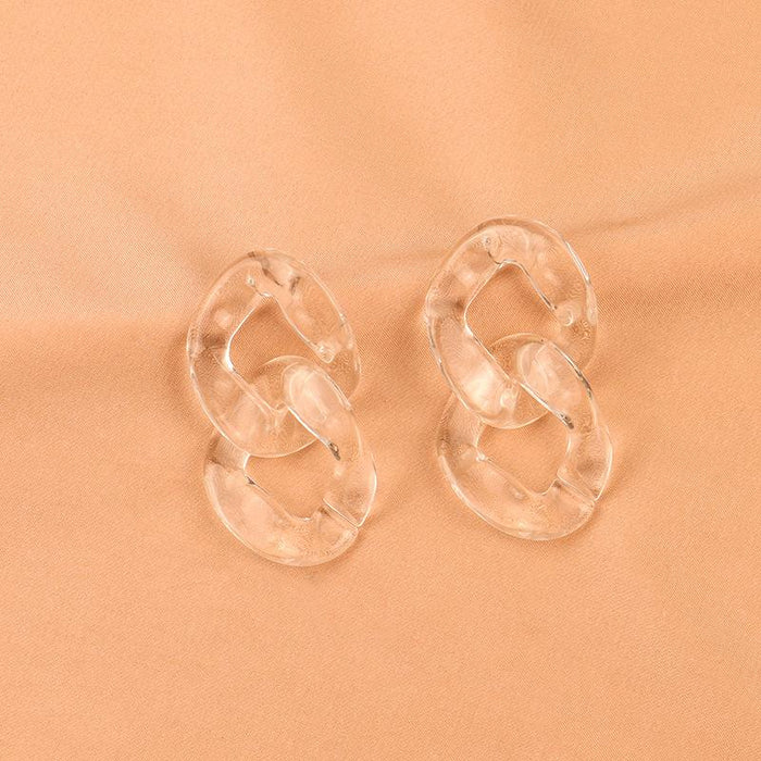 Wholesale acrylic transparent earrings JDC-ES-LSY005 earrings JoyasDeChina earrings Wholesale Jewelry JoyasDeChina Joyas De China