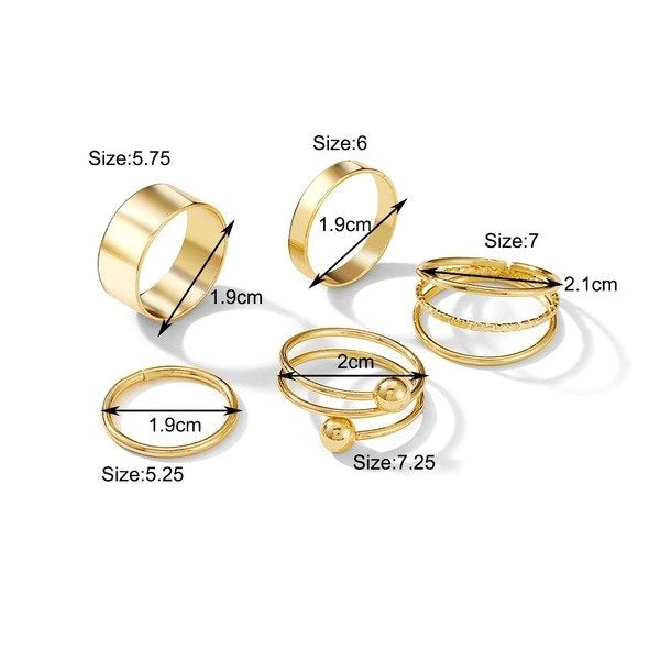 Wholesale Adjustable Alloy Joint Rings Set JDC-RS-F598 Rings 韩之尚 Wholesale Jewelry JoyasDeChina Joyas De China