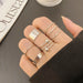 Wholesale Adjustable Alloy Joint Rings Set JDC-RS-F598 Rings 韩之尚 5443602set Wholesale Jewelry JoyasDeChina Joyas De China