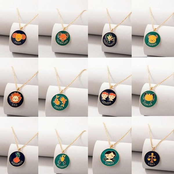 Wholesale alloy 12 constellation necklace JDC-NE-C219 NECKLACE 咏歌 Wholesale Jewelry JoyasDeChina Joyas De China
