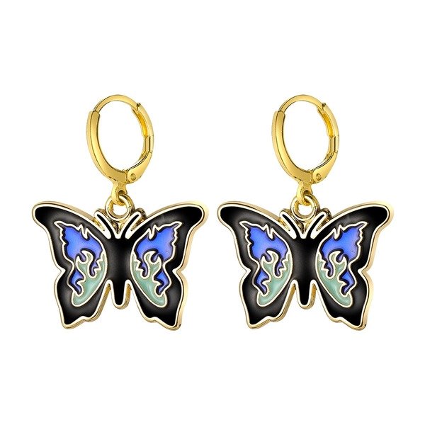Wholesale Alloy Acrylic Butterfly Earrings JDC-ES-F614 Earrings 韩之尚 Wholesale Jewelry JoyasDeChina Joyas De China