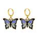 Wholesale Alloy Acrylic Butterfly Earrings JDC-ES-F614 Earrings 韩之尚 5507102 Dripping oil Wholesale Jewelry JoyasDeChina Joyas De China