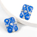 Wholesale Alloy Acrylic Enamel Geometric Earrings JDC-ES-JL891 Earrings 氿乐 blue B Wholesale Jewelry JoyasDeChina Joyas De China