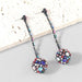 Wholesale Alloy Acrylic Hammer Ball Earrings JDC-ES-JL-002colored rhinestones Earrings ?鹄? Wholesale Jewelry JoyasDeChina Joyas De China