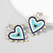 Wholesale Alloy Acrylic Imitation Pearl Earrings JDC-ES-JL775 Earrings 氿乐 blue Wholesale Jewelry JoyasDeChina Joyas De China