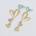 Wholesale Alloy Acrylic Multilayer Heart Earrings JDC-ES-JL673colored rhinestones Earrings ?鹄? Wholesale Jewelry JoyasDeChina Joyas De China