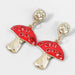 Wholesale Alloy Acrylic Mushroom Earrings JDC-ES-JL739 Earrings 氿乐 red Wholesale Jewelry JoyasDeChina Joyas De China