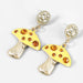 Wholesale Alloy Acrylic Mushroom Earrings JDC-ES-JL739 Earrings 氿乐 yellow Wholesale Jewelry JoyasDeChina Joyas De China