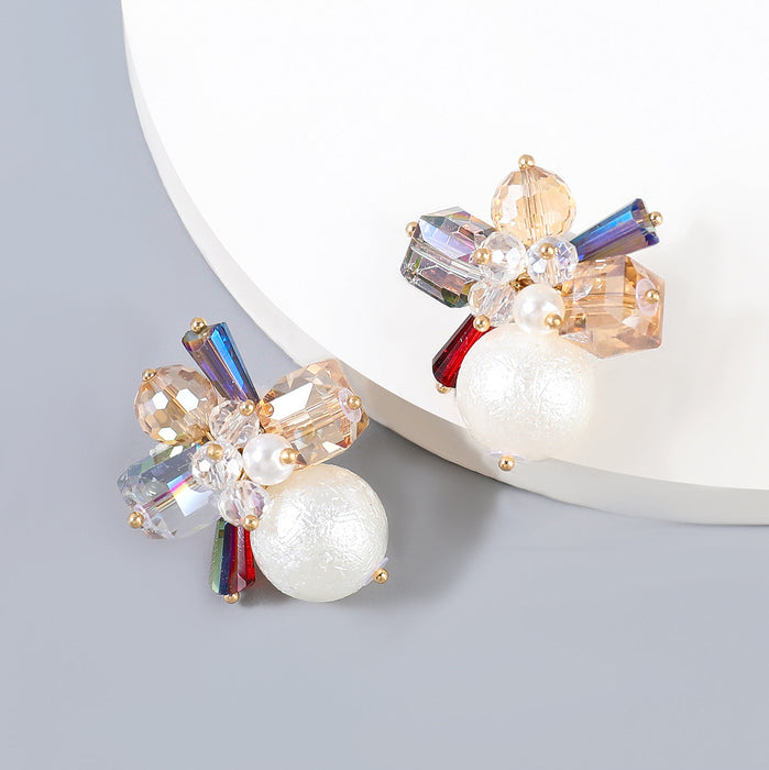 Wholesale Alloy Acrylic Pearl Earrings JDC-ES-JL751 Earrings 氿乐 color Wholesale Jewelry JoyasDeChina Joyas De China