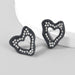 Wholesale alloy acrylic resin earrings JDC-ES-JL777 Earrings 氿乐 black Wholesale Jewelry JoyasDeChina Joyas De China