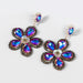 Wholesale Alloy Acrylic Rhinestone Flower Earrings JDC-ES-JL-015colored rhinestones Earrings ?鹄? Wholesale Jewelry JoyasDeChina Joyas De China