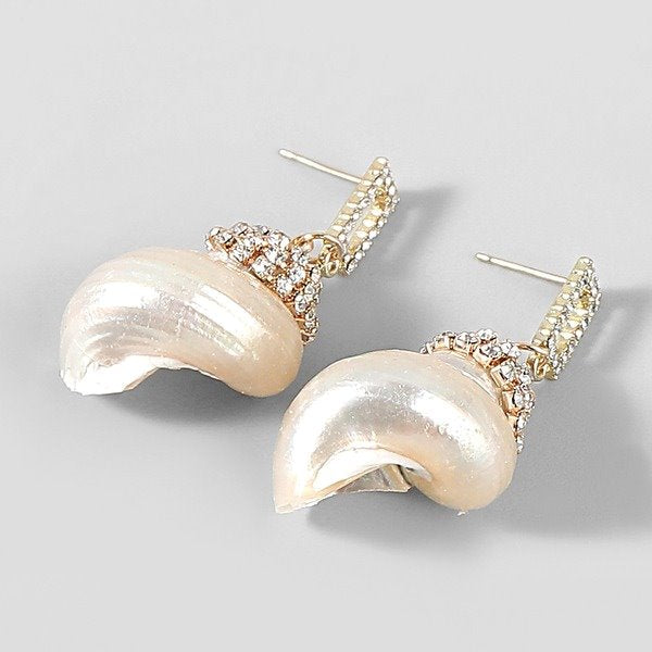 Wholesale Alloy Acrylic Shell Earrings JDC-ES-JL780 Earrings 氿乐 Wholesale Jewelry JoyasDeChina Joyas De China