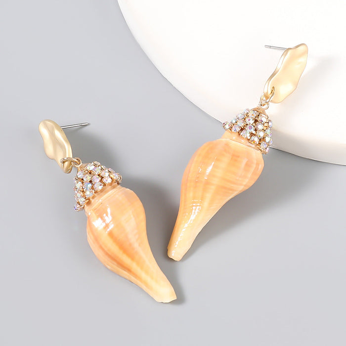 Wholesale Alloy Acrylic Shell Earrings JDC-ES-JL781 Earrings 氿乐 A Wholesale Jewelry JoyasDeChina Joyas De China