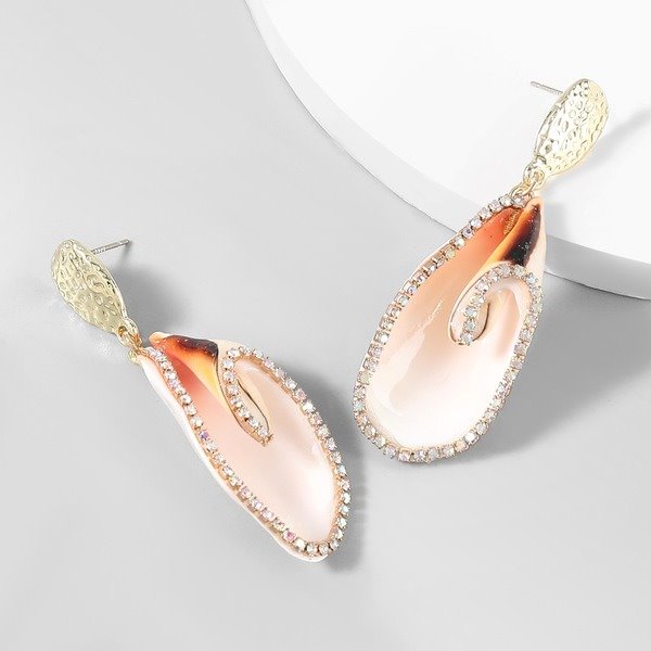 Wholesale Alloy Acrylic Shell Earrings JDC-ES-JL784 Earrings 氿乐 Wholesale Jewelry JoyasDeChina Joyas De China