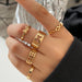 Wholesale Alloy Adjustable Rings Set JDC-RS-F590 Rings 韩之尚 5379404 Set Wholesale Jewelry JoyasDeChina Joyas De China