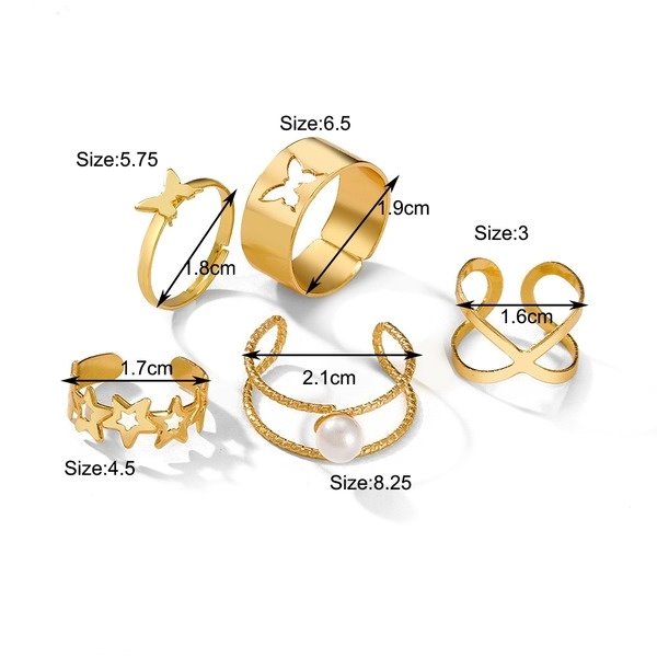 Wholesale Alloy Adjustable Rings Set JDC-RS-F590 Rings 韩之尚 Wholesale Jewelry JoyasDeChina Joyas De China