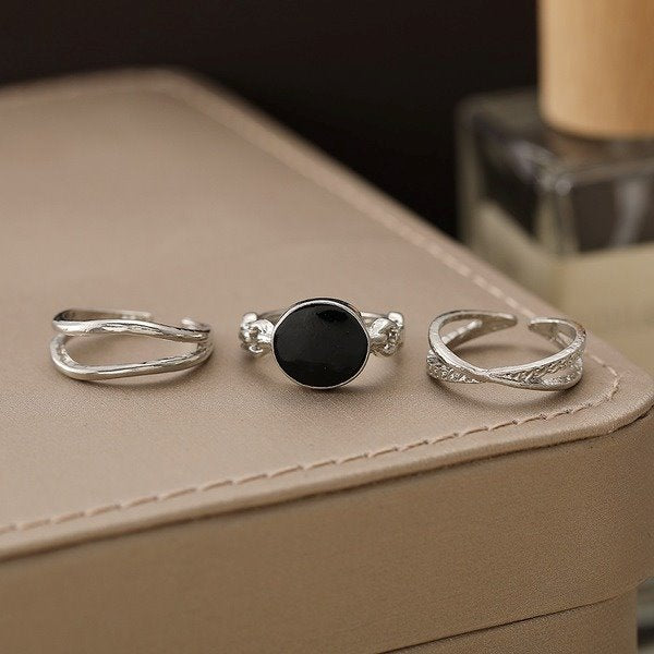 Wholesale Alloy Adjustable Rings Set JDC-RS-F593 Rings 韩之尚 Wholesale Jewelry JoyasDeChina Joyas De China