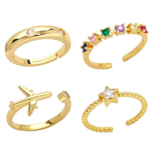 Wholesale alloy airplane index finger ring JDC-RS-AS304 Rings 翱昇 Wholesale Jewelry JoyasDeChina Joyas De China