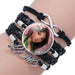 Wholesale Alloy Artificial Leather Glass Bracelet JDC-BT-NingX006 Bracelet 柠祥 12004303 Wholesale Jewelry JoyasDeChina Joyas De China