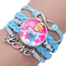 Wholesale Alloy Artificial Leather Glass Bracelet JDC-BT-NingX006 Bracelet 柠祥 12004306 Wholesale Jewelry JoyasDeChina Joyas De China