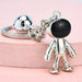 Wholesale alloy astronaut keychain JDC-KC-WS112 Keychains 围颂 Small silver Wholesale Jewelry JoyasDeChina Joyas De China
