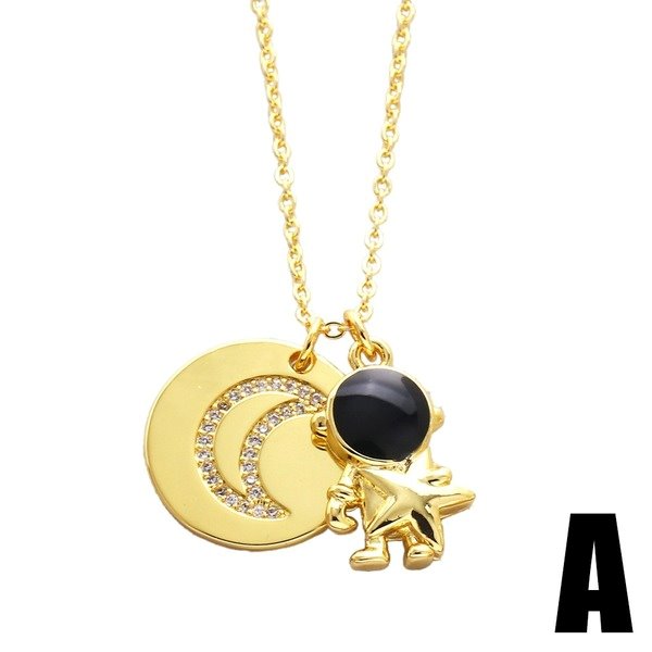 Wholesale alloy astronaut necklace JDC-NE-AS383 NECKLACE 翱昇 Wholesale Jewelry JoyasDeChina Joyas De China